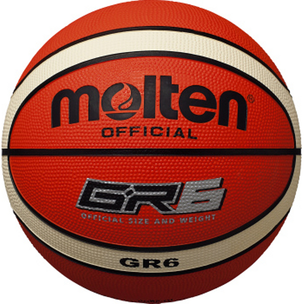 モルテン(MOLTEN) GR6 ゴムバスケットボール 6号球 オレンジ